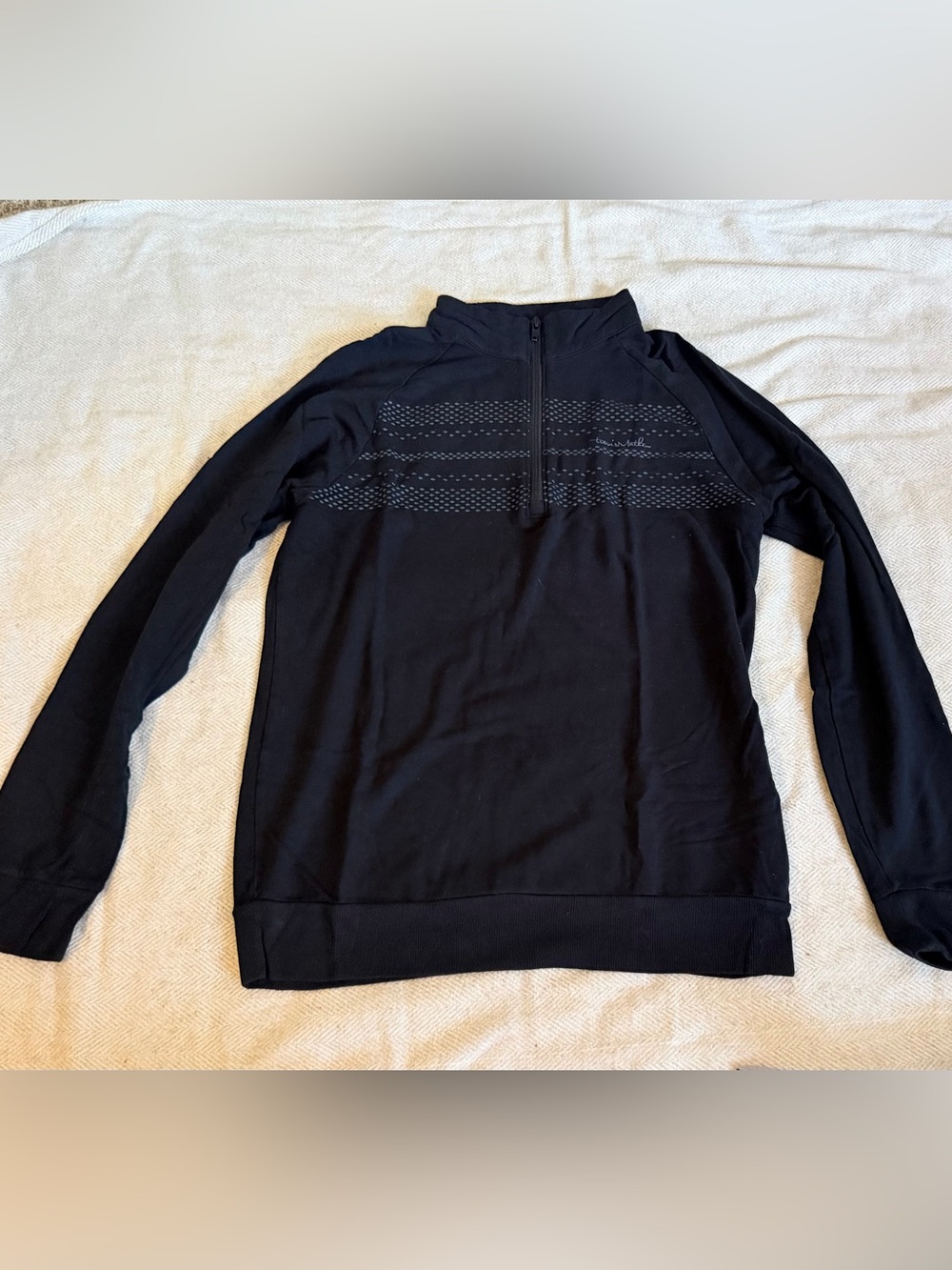 Travis Mathew Black 1/4 Zip Pullover Sweater Small